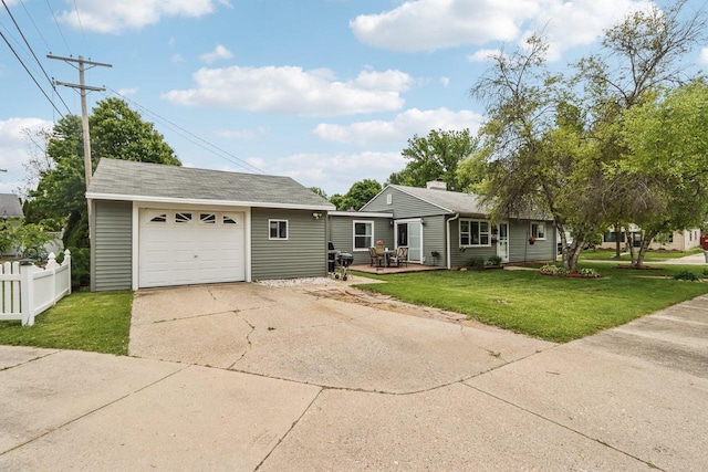 3036 S 65th Ct, Milwaukee, WI 53219 - view of front facade with an outdoor structure, concrete driveway, and a garage