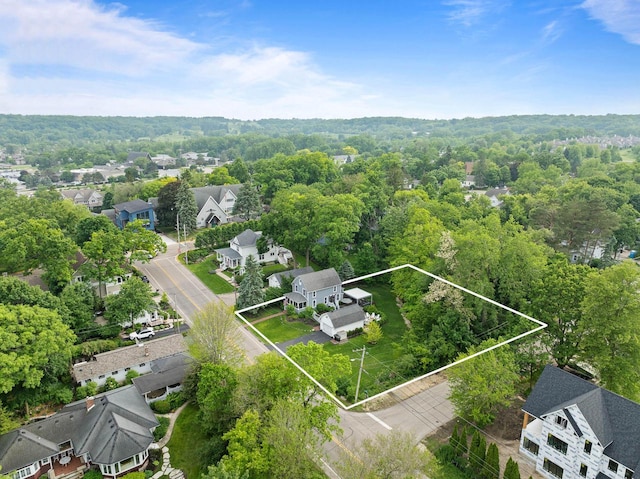 170 N Lakeshore Dr, Fontana, WI 53125 - aerial perspective of suburban area featuring property boundaries highlighted