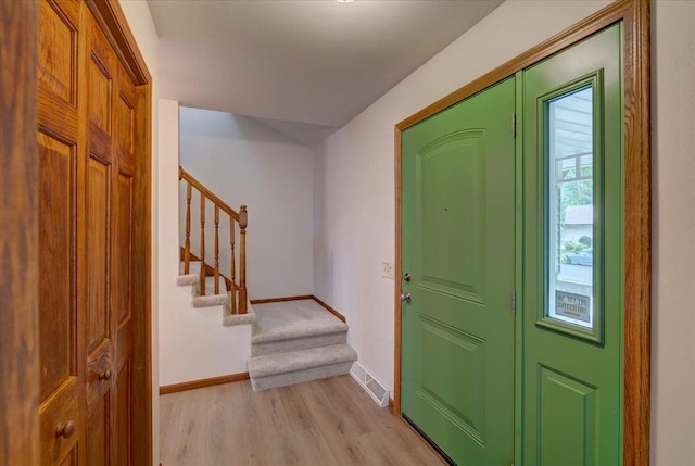 1230 N Westfield Rd, Madison, WI 53717 - foyer featuring light wood-style floors and stairway