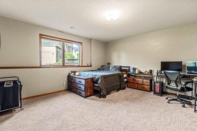 W4745 Briar Dr, Elkhorn, WI 53121 - carpeted bedroom with a textured ceiling, baseboards, and an office area
