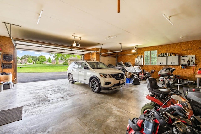 W4745 Briar Dr, Elkhorn, WI 53121 - garage featuring a garage door opener