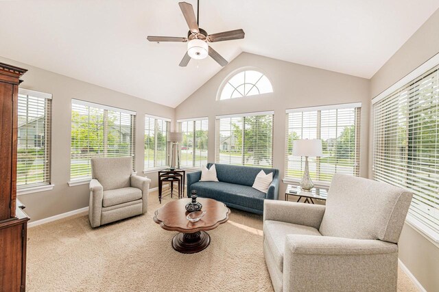 15370 Huff Way, Brookfield, WI 53005 - sunroom with carpet, lofted ceiling, and baseboards