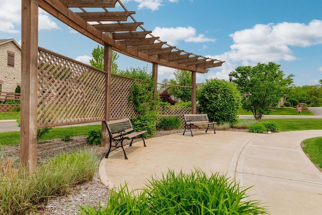 15370 Huff Way, Brookfield, WI 53005 - view of patio featuring a pergola