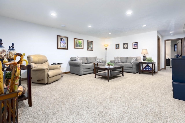 938 W Northstar Dr, Appleton, WI 54913 - living area with light carpet and recessed lighting
