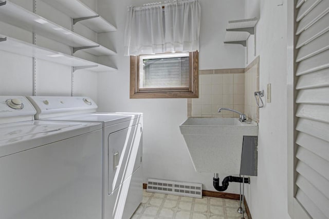 1016 E Marnie Ln, Appleton, WI 54911 - laundry room featuring washing machine and clothes dryer and light floors