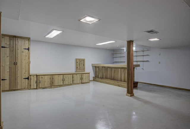 1016 E Marnie Ln, Appleton, WI 54911 - finished below grade area featuring bar and baseboards