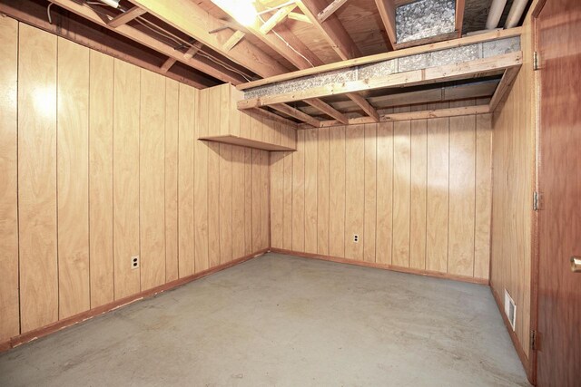 1016 E Marnie Ln, Appleton, WI 54911 - basement with wooden walls