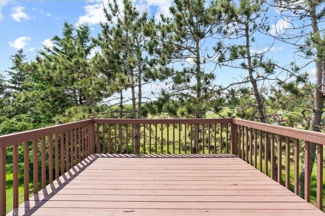 1102 Highpoint Ct, New Richmond, WI 54017 - view of wooden deck