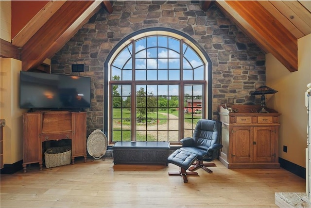 W11333 862nd St, River Falls, WI 54022 - living area featuring hardwood / wood-style floors and plenty of natural light