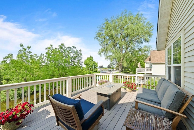 102 Abbey Ridge Ct Unit 102, Fontana, WI 53125 - view of wooden terrace