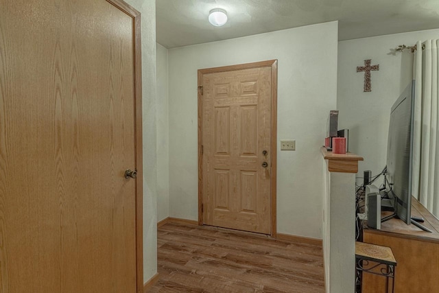 119 N 12th Ave, Monroe, WI 53566 - foyer featuring wood finished floors and baseboards