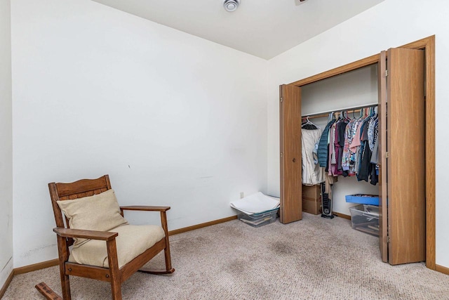 1390 21st St, Hazel Green, WI 53811 - living area with carpet flooring and baseboards