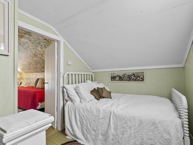 8090 State Highway 57, Baileys Harbor, WI 54202 - bedroom featuring vaulted ceiling