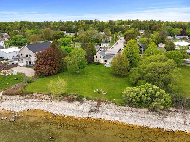 8090 State Highway 57, Baileys Harbor, WI 54202 - bird's eye view of a tree filled landscape and a large body of water