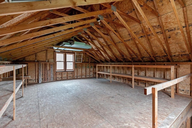 4080 Windermere Ln, Oshkosh, WI 54902 - view of unfinished attic