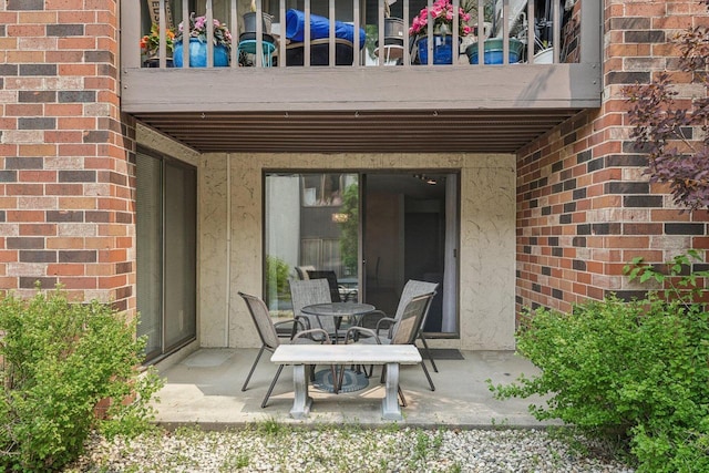 2350 Good Hope Rd Unit 156, Glendale, WI 53209 - view of patio featuring a balcony