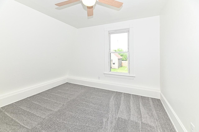 1443 Summit Ave, Racine, WI 53404 - carpeted empty room with a ceiling fan and baseboards