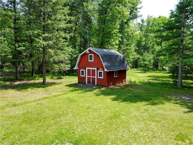 N211 County Road J, Hatfield, WI 54754 - view of shed with a view of trees