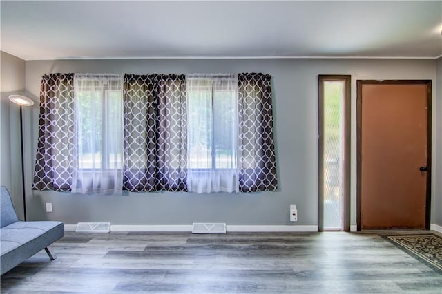 N211 County Road J, Hatfield, WI 54754 - foyer with healthy amount of natural light, wood finished floors, and baseboards