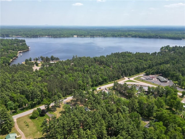 N211 County Road J, Hatfield, WI 54754 - aerial view of property's location featuring a heavily wooded area and a nearby body of water