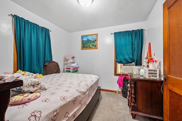 106 S Richmond Ave, Gillett, WI 54124 - bedroom with carpet floors, cooling unit, and baseboards