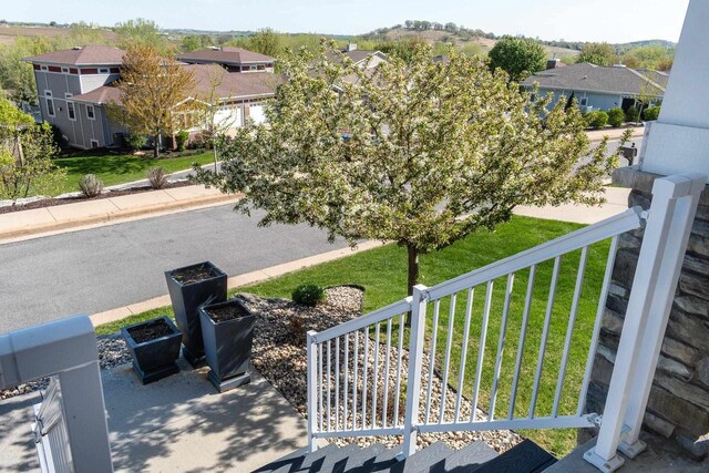6663 S Chickahauk Trl, Middleton, WI 53562 - view of patio with a residential view and a balcony