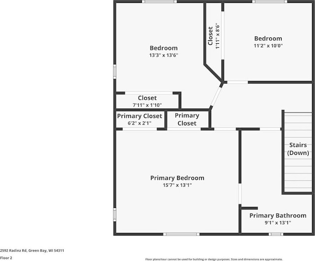 2592 Radinz Rd, Green Bay, WI 54311 - home floor plan