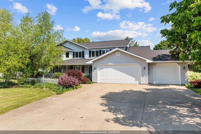 146 Old Orchard Ln, Neenah, WI 54956 - view of front of home with an attached garage and driveway