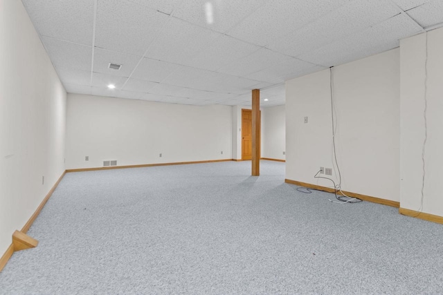 146 Old Orchard Ln, Neenah, WI 54956 - finished below grade area featuring carpet flooring, a drop ceiling, and baseboards