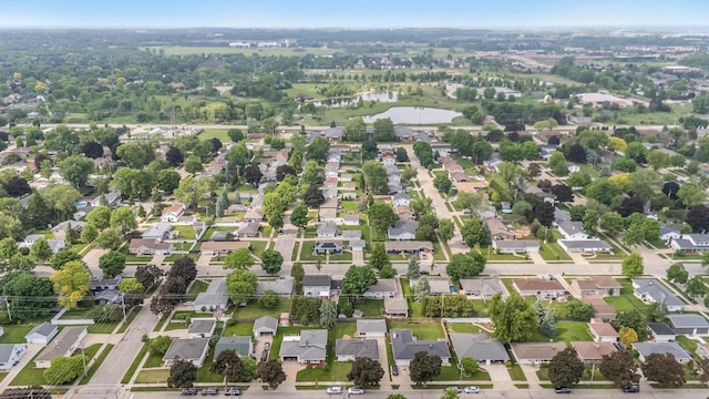 1500 E Lindbergh St, Appleton, WI 54911 - aerial overview of property's location with a large body of water and nearby suburban area