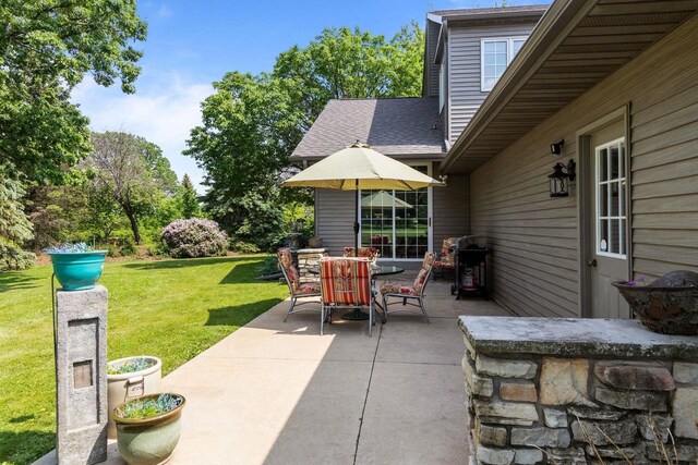 3544 Windsong Ter, Oshkosh, WI 54904 - view of patio featuring outdoor dining space