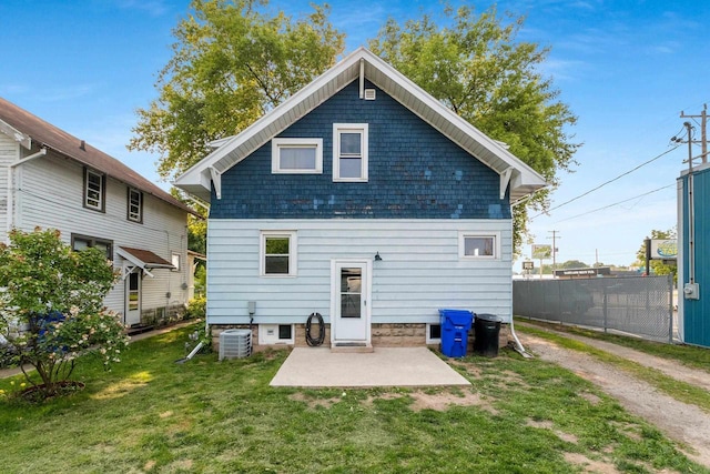 1212 N Leminwah St, Appleton, WI 54911 - rear view of house with cooling unit and a patio