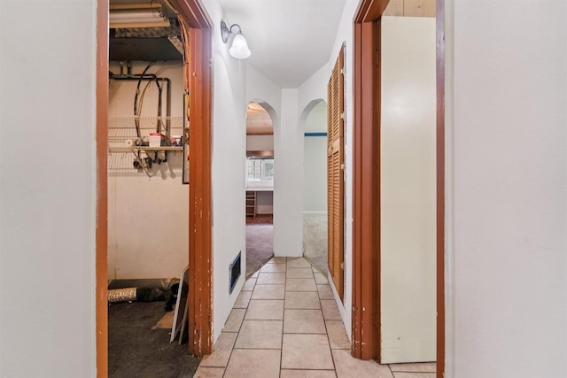 N7618 County Road C, Eldorado, WI 54932 - corridor featuring arched walkways and tile patterned floors
