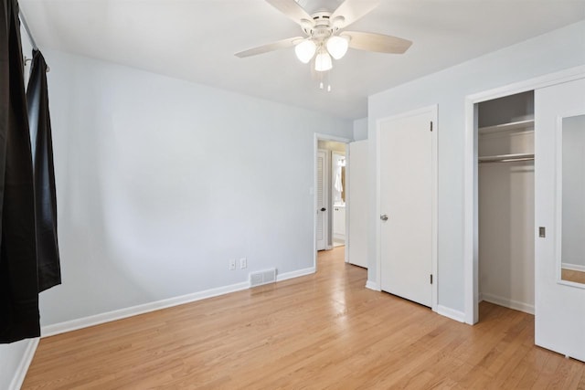 476 Taft St, Fond Du Lac, WI 54935 - unfurnished bedroom featuring light wood-style floors, baseboards, and ceiling fan