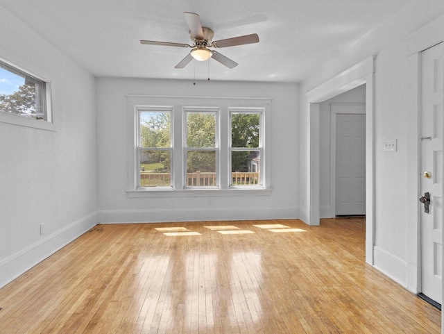 2544 N 35th St Unit 2546, Milwaukee, WI 53210 - spare room featuring plenty of natural light, light wood-type flooring, and baseboards