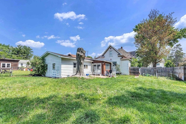 823 N Main St, Marion, WI 54950 - back of property with a chimney