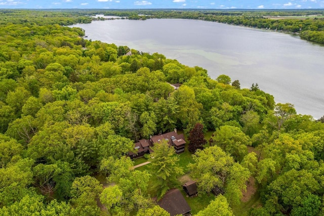 2937 N Mill Rd, Oconomowoc, WI 53066 - aerial view of a heavily wooded area and a nearby body of water