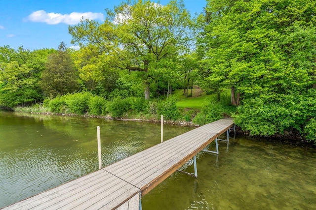 2937 N Mill Rd, Oconomowoc, WI 53066 - dock featuring a water view