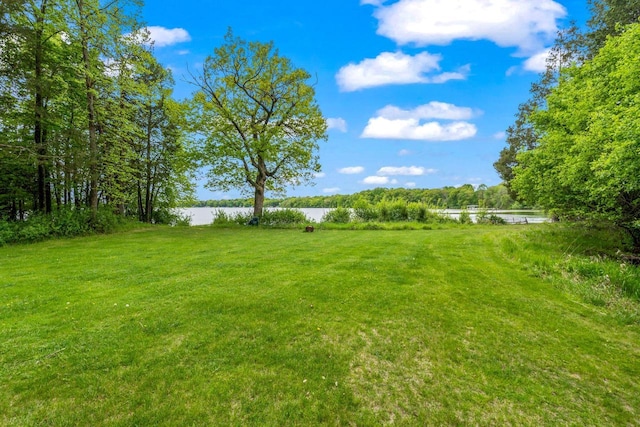 2937 N Mill Rd, Oconomowoc, WI 53066 - view of green lawn featuring a water view