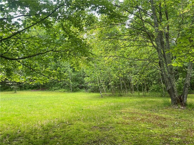 7968 County Road F, Danbury, WI 54830 - view of yard with a forest view