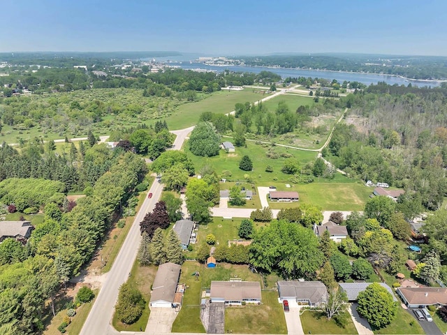718 Fathom Pl, Sturgeon Bay, WI 54235 - aerial view of property and surrounding area with a large body of water