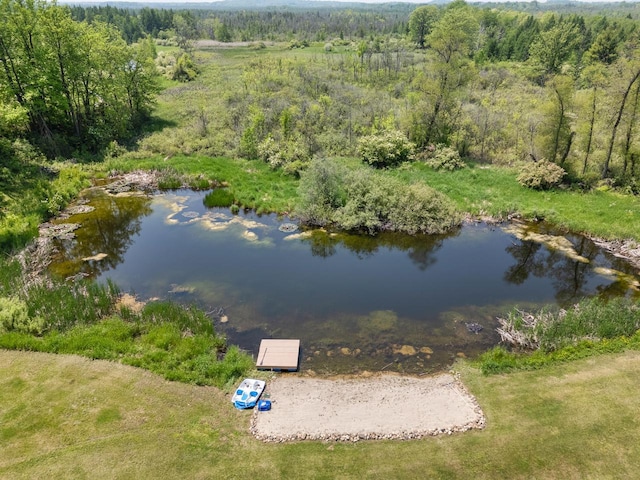 2373 State Road 33, Saukville, WI 53080 - aerial view of property's location featuring a forest and a nearby body of water
