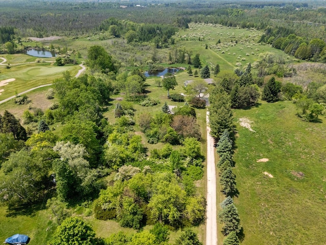 2373 State Road 33, Saukville, WI 53080 - aerial view of property's location featuring a large body of water, a forest, and a local golf course