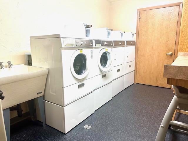 7741 State Highway 42 Unit 105, Egg Harbor, WI 54209 - shared laundry room with independent washer and dryer