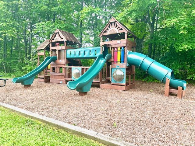 7741 State Highway 42 Unit 105, Egg Harbor, WI 54209 - communal playground with view of scattered trees