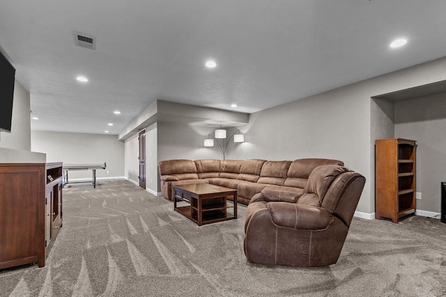W5706 Mase Ct, Appleton, WI 54915 - carpeted living room featuring recessed lighting and baseboards