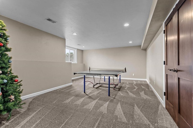 W5706 Mase Ct, Appleton, WI 54915 - playroom with carpet, baseboards, and recessed lighting