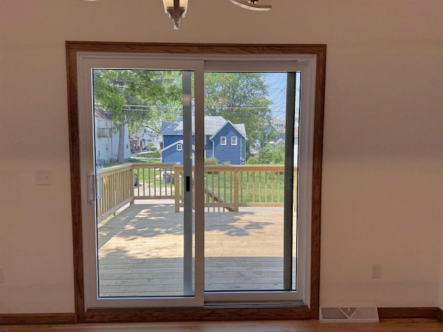 1511 16th Ave, Monroe, WI 53566 - entryway with baseboards and a residential view