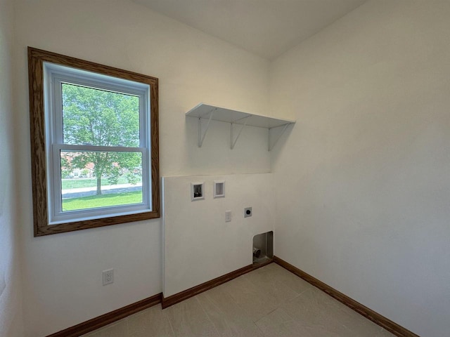 1511 16th Ave, Monroe, WI 53566 - washroom featuring hookup for an electric dryer, hookup for a washing machine, and baseboards