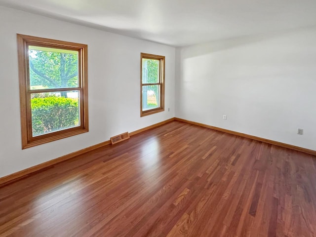 N49W31242 Old Steeple Rd, Hartland, WI 53029 - empty room featuring plenty of natural light, wood finished floors, and baseboards